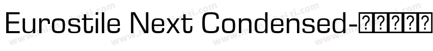 Eurostile Next Condensed字体转换